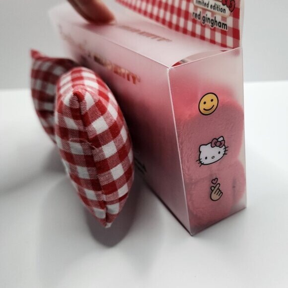 Hello Kitty x The Crème Plush Spa Teddy Headyband (Red Gingham) Limited Edition - Picture 5 of 7